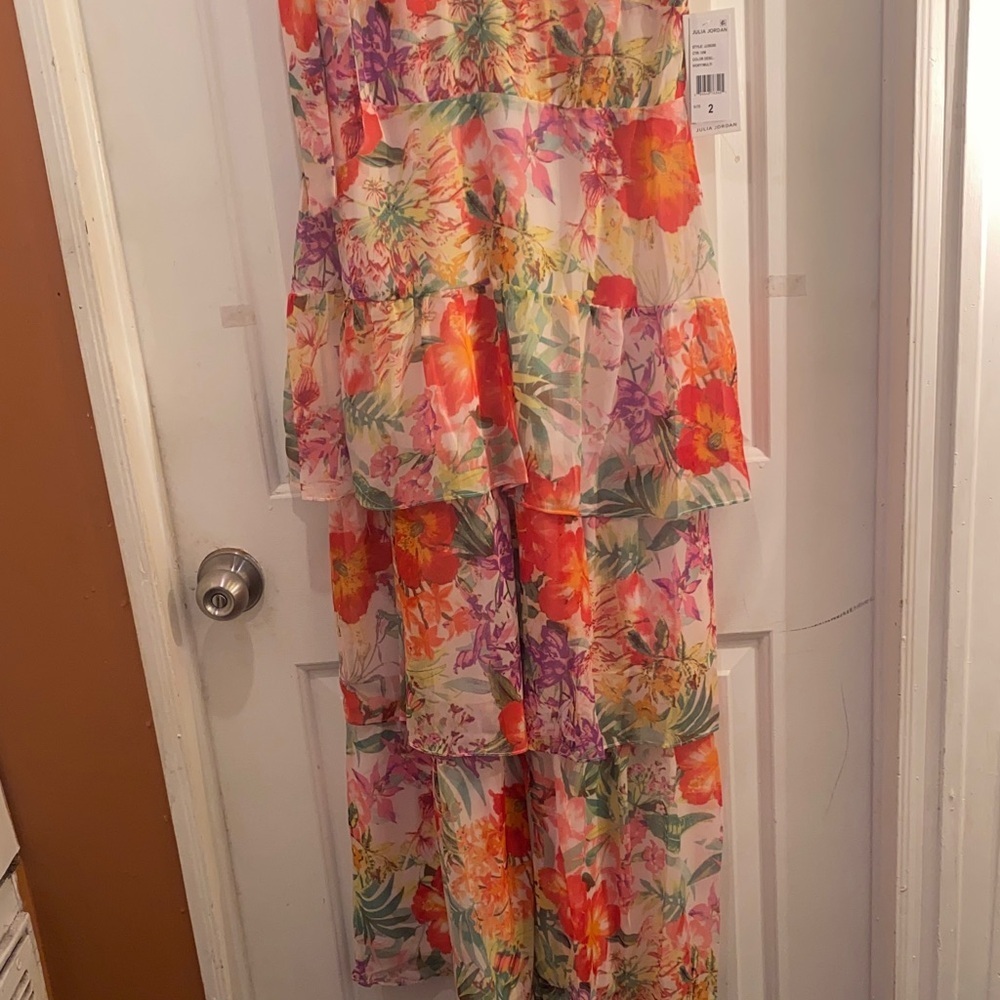 Julia Jordan Multicolor Floral Midi Skirt - Picture 5 of 15